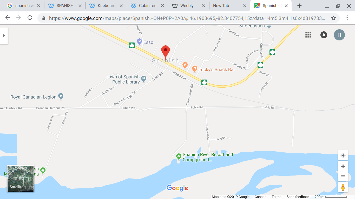 Spanish River Resort is only 2 mins off the TransCanada highway.